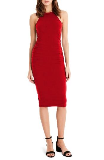 Women's Michael Stars Halter Midi Dress - Red