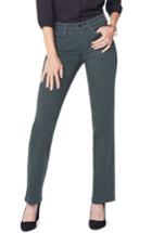 Women's Nydj Marilyn Stretch Twill Straight Leg Pants (similar To 14w) - Green