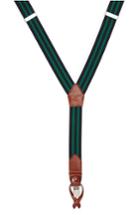 Men's Magnanni Double Line Suspenders, Size - Navy / Green