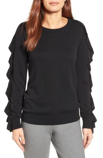 Women's Halogen Ruffle Sleeve Sweater