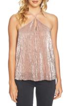Women's 1.state Sequin Halter Camisole, Size - Pink