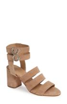 Women's Topshop Nina Multi Strap Block Heel Sandal .5us / 40eu M - Beige