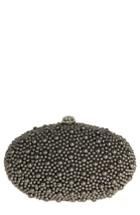 Badgley Mischka Bonnie Beaded Frame Clutch - Grey