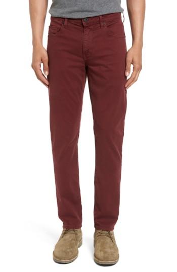 Men's Paige Lennox Slim Fit Twill Pants - Red