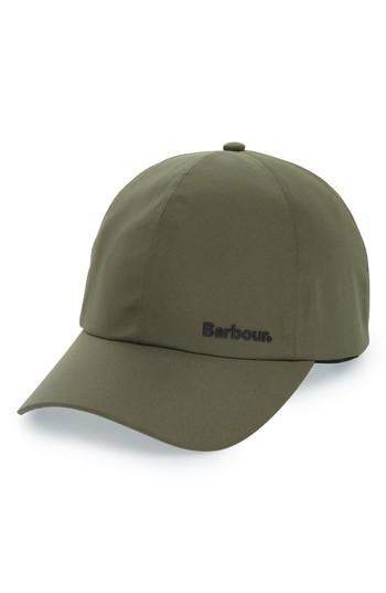 Men's Barbour Dee Waterproof Ball Cap - Green
