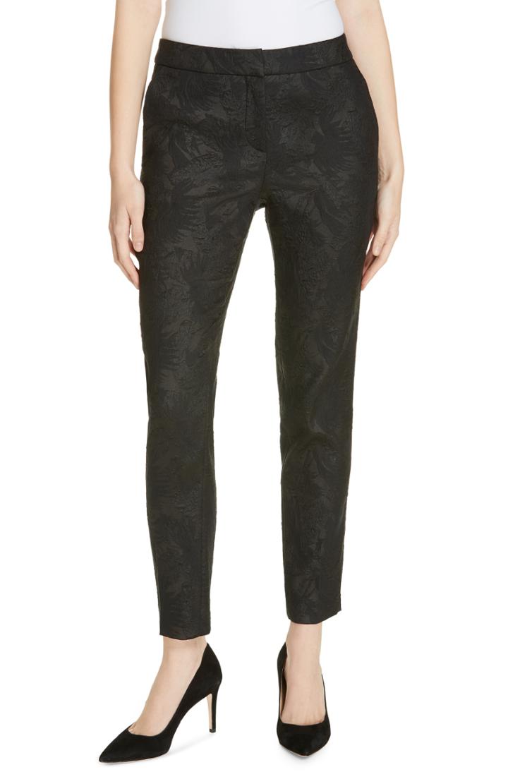 Women's Boss Tanitea Jacquard Trousers - Black