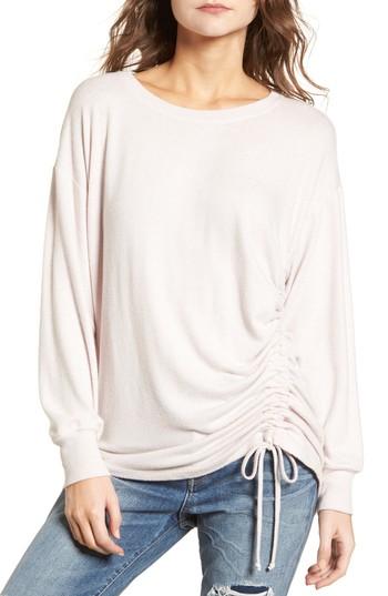 Women's Treasure & Bond Side Cinch Sweatshirt, Size - Pink
