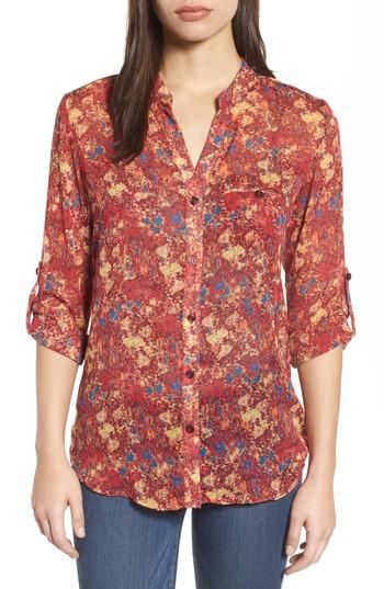 Women's Kut From The Kloth Jasmine Split Collar Shirt