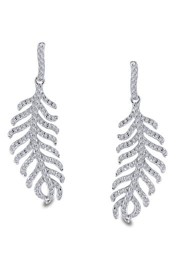 Women's Lafonn Simulated Diamond Feather Drop Earrings