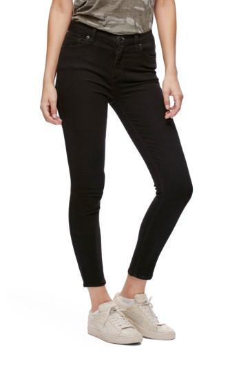 Women's Free People Gummy High Waist Crop Jeans - Black