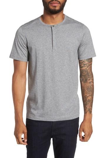 Men's Calibrate Jaspe Short Sleeve Henley - Grey