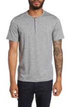 Men's Calibrate Jaspe Short Sleeve Henley - Grey