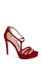 Women's Pelle Moda Oneda Platform Sandal M - Red