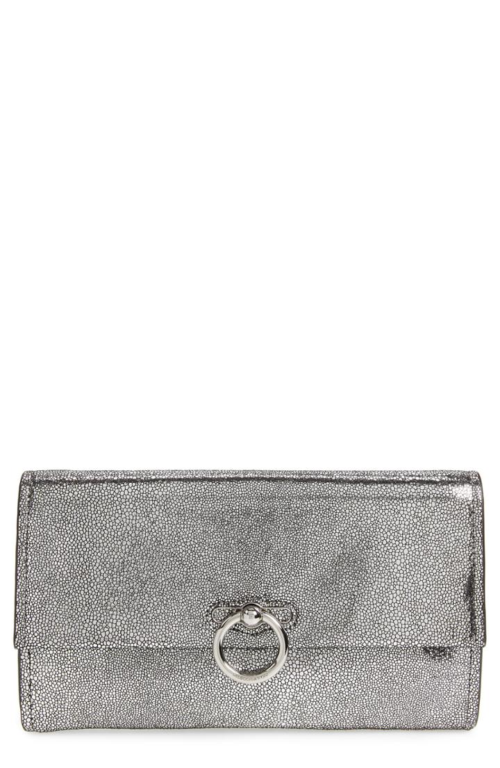 Rebecca Minkoff Jean Metallic Leather Clutch -