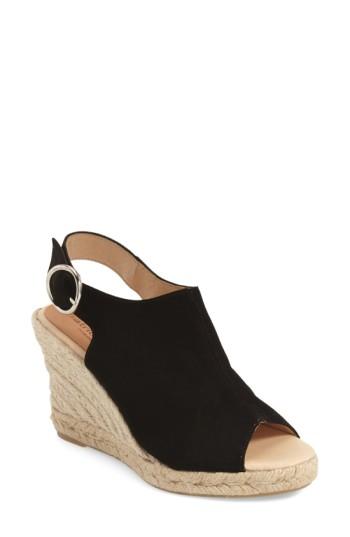 Women's Patricia Green 'belle' Espadrille Wedge Sandal M - Black