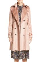 Women's Adam Lippes Corduroy Belted Trench Coat - Pink