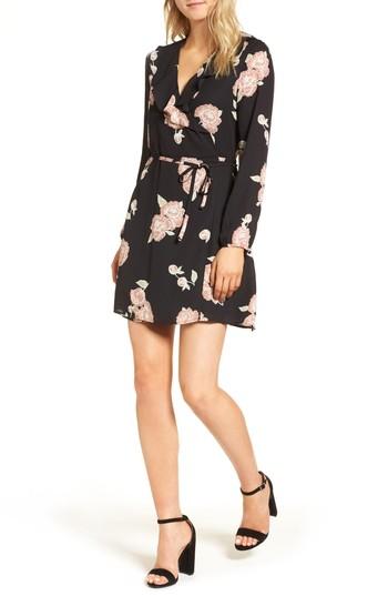 Women's Cupcakes And Cashmere Zora Wrap Dress - Black