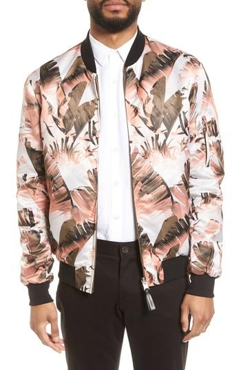 Men's Mackage Reversible Bomber Jacket - Ivory