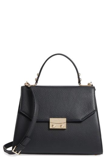 Kate Spade New York Stewart Street Samira Leather Top Handle Satchel - Black