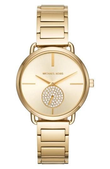 Women's Michael Kors Portia Round Bracelet Watch, 36.5mm