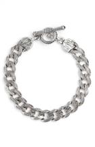 Men's Konstantino Silver Classics Etched Link Bracelet