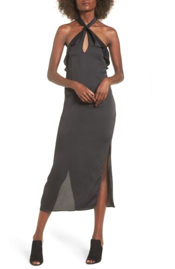 Women's The Fifth Label Lola Ruffle Halter Dress - Black