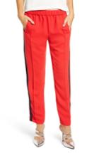 Women's Chelsea28 Side Stripe Track Pants, Size - Red