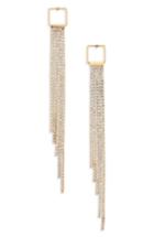 Women's Leith Square Top Crystal Fringe Earrings