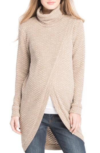Women's Olian Nursing Tunic Sweater - Beige
