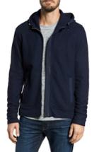 Men's Nordstrom Men's Shop Wool Blend Hooded Cardigan - Blue