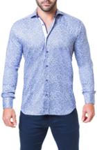Men's Maceoo Einstein Rush Fit Sport Shirt, Size Small - Blue
