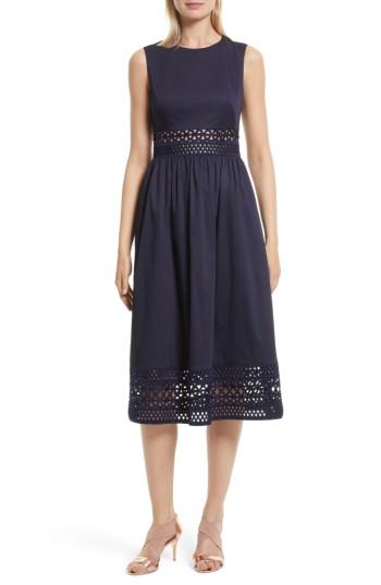 Women's Ted Baker London Tharia Stretch Cotton Midi Dress
