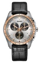 Men's Rado Hyperchrome Chronograph Leather Strap Watch, 44.9mm
