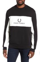 Men's Fred Perry Colorblock Crewneck Sweatshirt - Black
