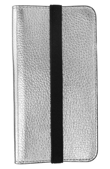 Women's Mobileluxe Iphone 6/6s Metallic Leather Wallet Case - Metallic