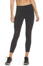 Women's Brooks Ghost High Waist Mesh Crop Leggings - Black