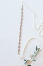 Women's Untamed Petals By Amanda Judge Aliza Crystal Overlay Belt, Size - Rose Gold