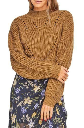 Women's Astr The Label Carly Crop Sweater - Yellow