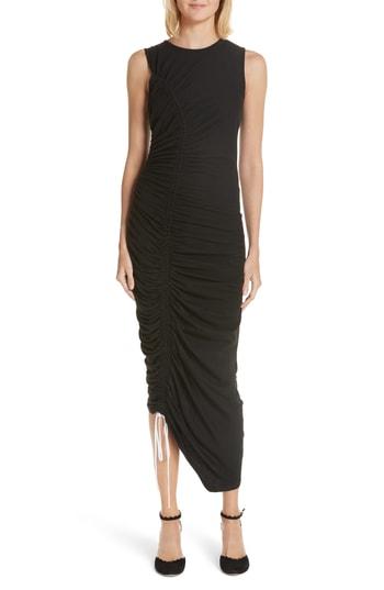 Women's Cinq A Sept Cora Asymmetrical Ruched Dress - Black