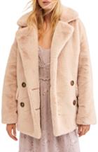 Women's Free People Kate Faux Fur Coat - Pink