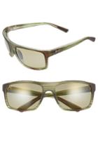 Men's Maui Jim Byron Bay 62mm Polarized Sunglasses - Matte Green Stripe/ Maui