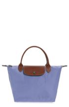 Longchamp 'small Le Pliage' Top Handle Tote - Orange