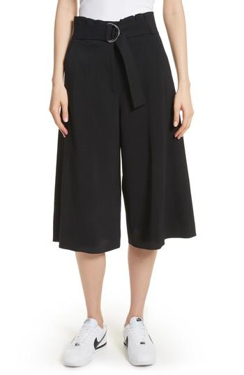 Women's A.l.c. Jayden High Rise Cady Crop Pants - Black