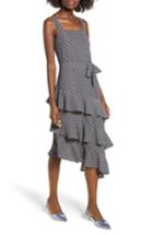 Women's Leith Ruffle Midi Dress, Size - Grey