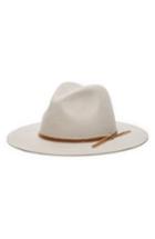 Women's Sole Society Velvet Band Fedora - Black