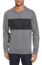 Men's Jason Scott Distressed Print Slim Fit Crewneck T-shirt - Grey