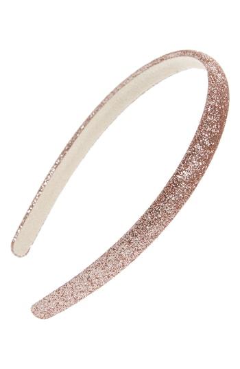 Cara Glitter Slim Headband, Size - Pink