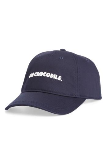 Men's Lacoste Un Crocodile Baseball Cap - Blue