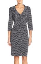 Women's Donna Ricco Print Jersey Sheath Dress