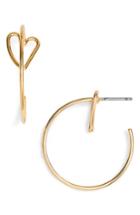Women's Rebecca Minkoff Mini Heart Hoop Earrings